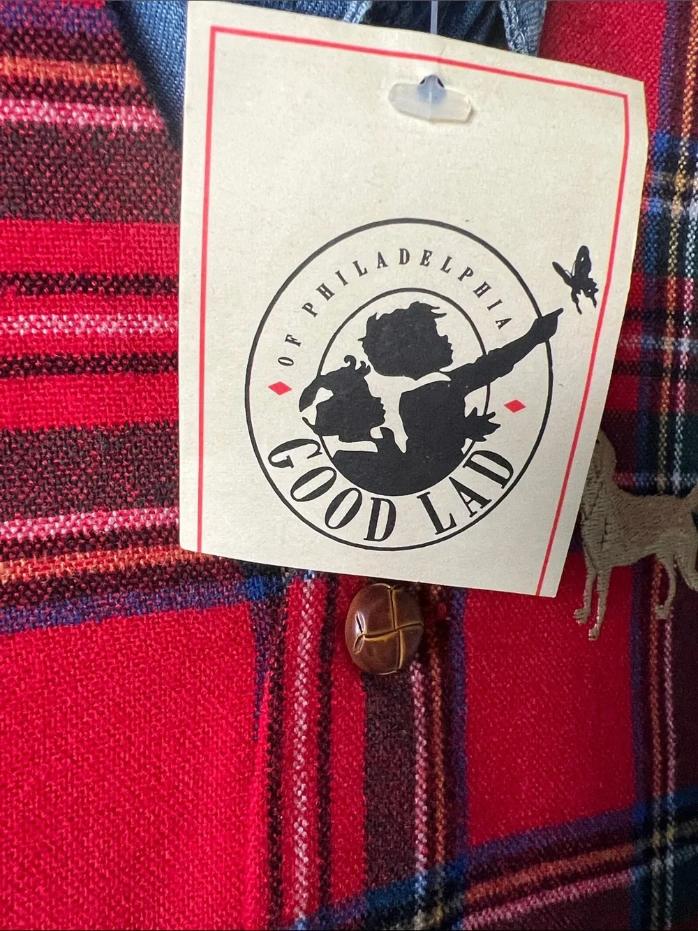 Vintage Kids 3 piece Plaid Vest,  Denim Shirt,  and Navy Pants.